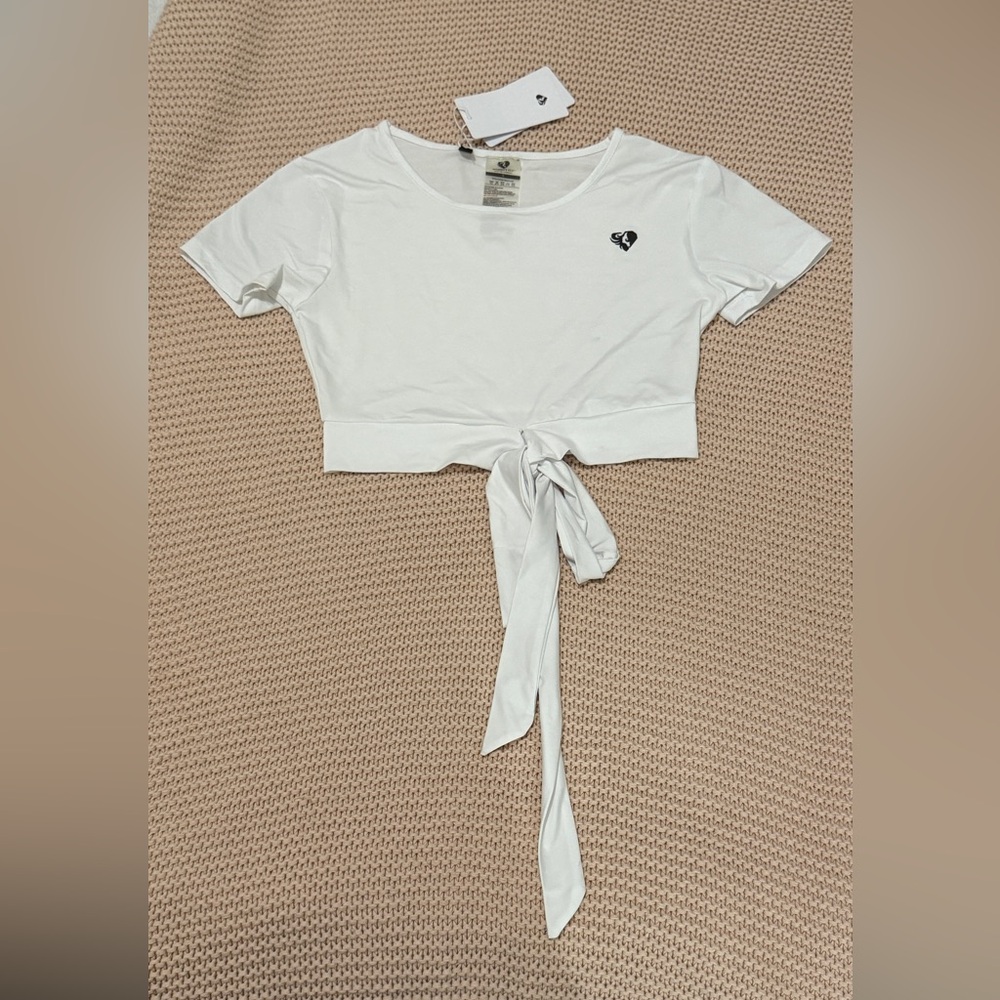 White Tie-Front or Back Crop Top